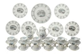 'Travel' a Wedgwood part tea and coffee service designed by Ravilious