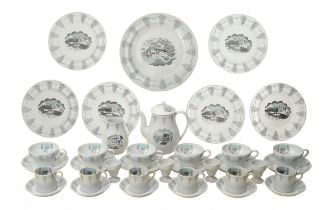 'Travel' a Wedgwood part tea and coffee service designed by Ravilious