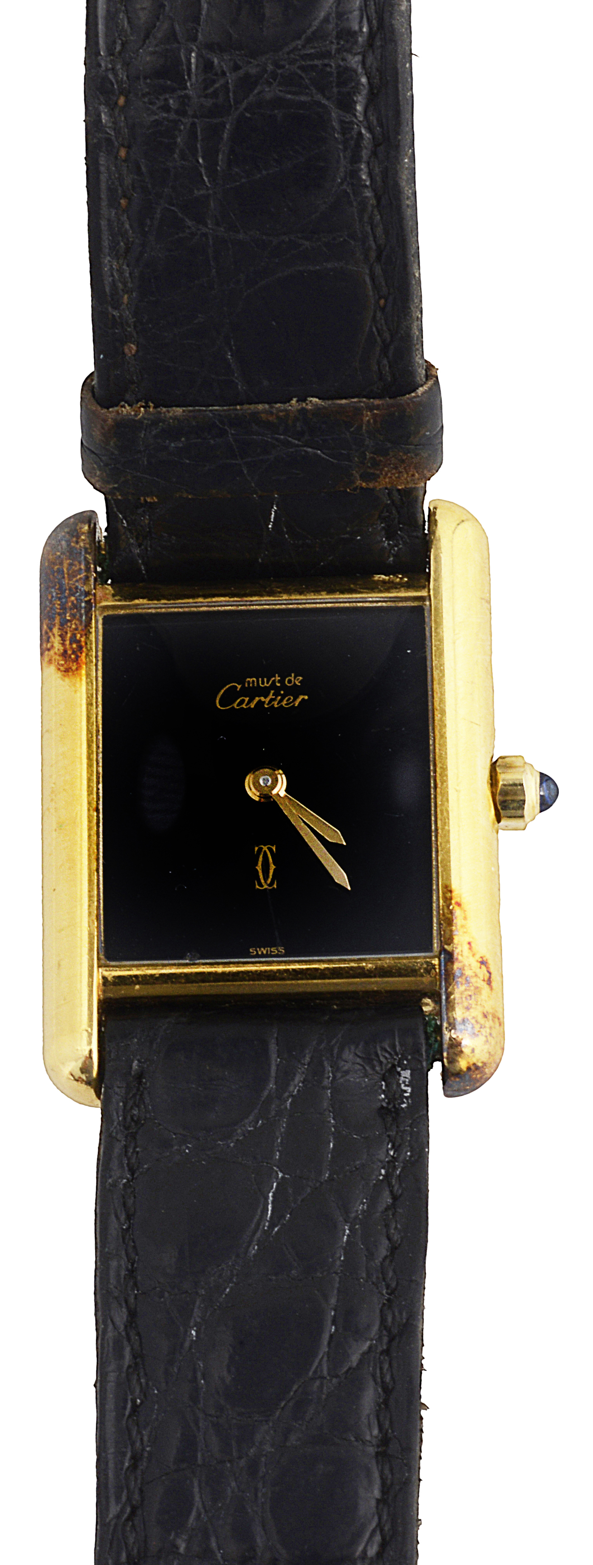 A Must De Cartier Tank wristwatch - Image 2 of 2