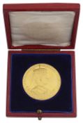 Commemorative medal. Edward VII, small gold Coronation medallion, 1902