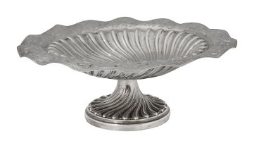 A late Victorian Scottish silver tazza