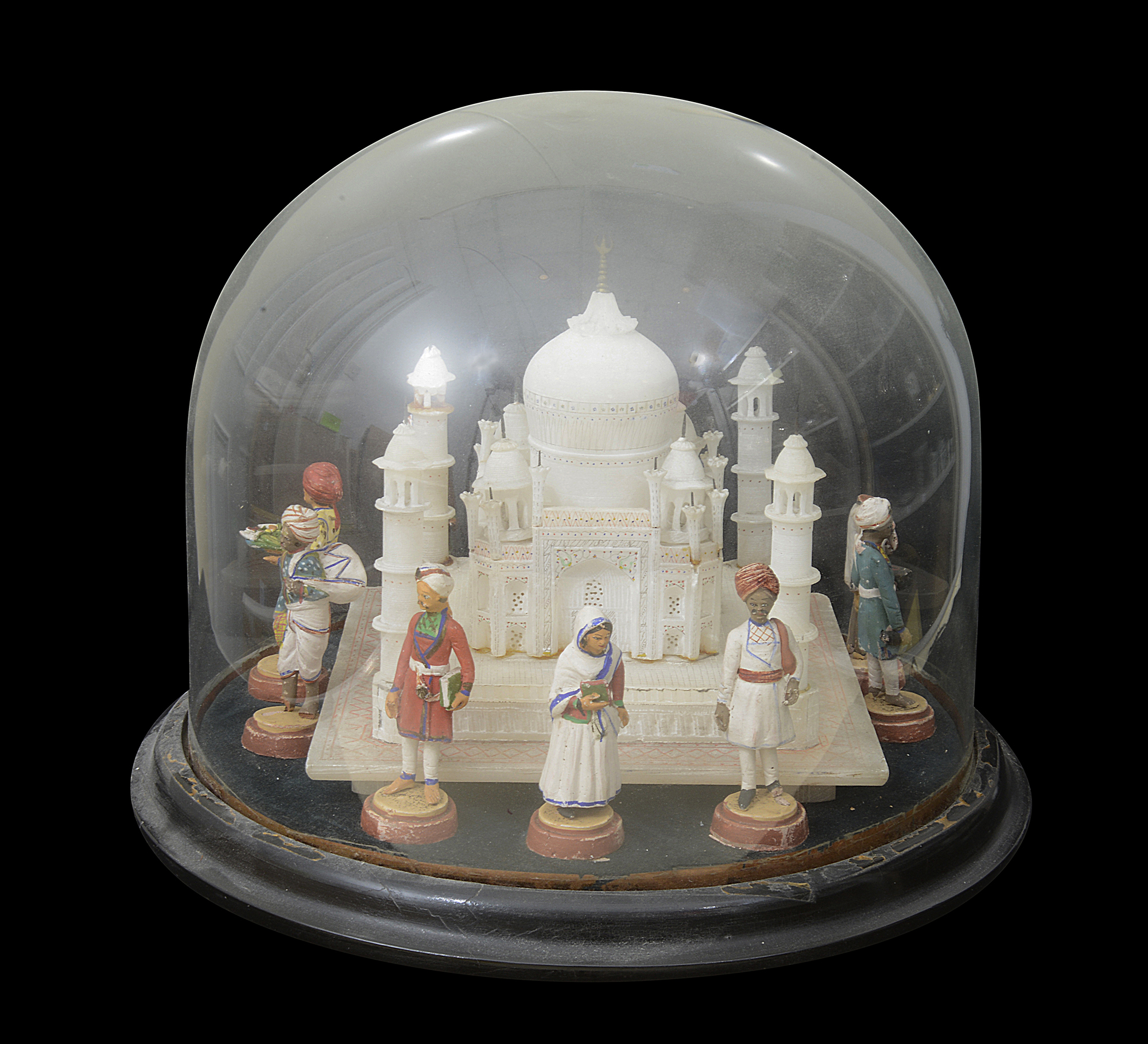 An Edwardian alabaster model of the Taj Mahal - Image 2 of 5