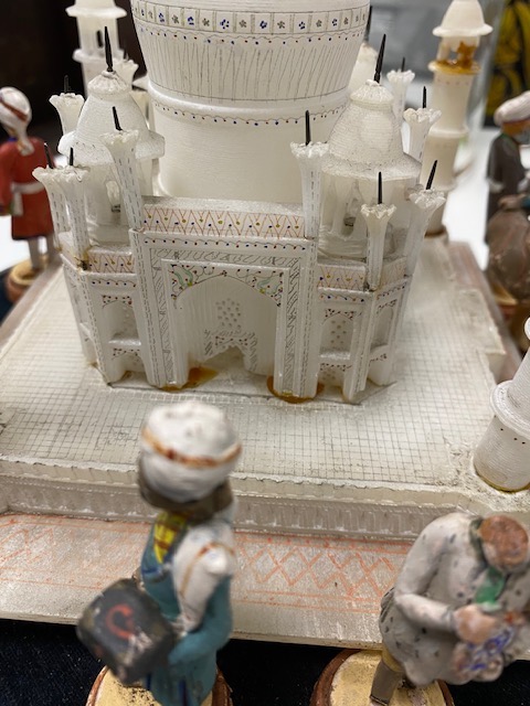 An Edwardian alabaster model of the Taj Mahal - Image 3 of 5