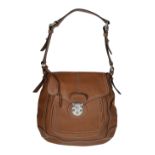 A Dolce & Gabbana tan shoulder bag