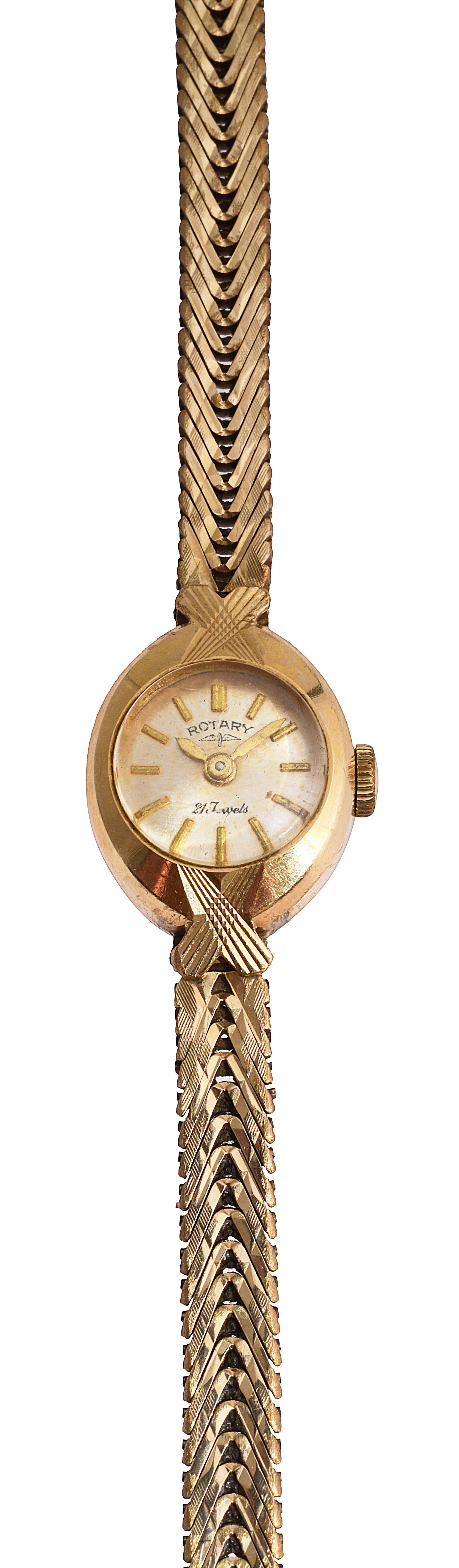 A 9ct gold Rotary manual wind ladies bracelet wristwatch - Image 2 of 2