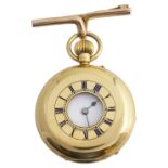 An 18ct half hunter pocket watch