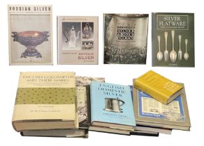 A group of reference books on silver
