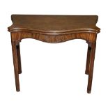 A George III mahogany card table