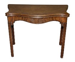 A George III mahogany card table