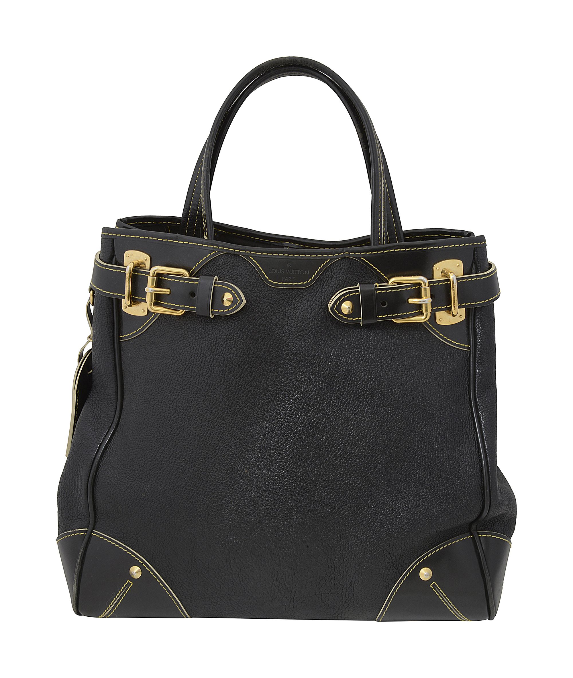 A Louis Vuitton black Suhali leather Le Majestueux bag