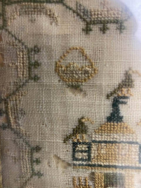 A Victorian needlework sampler, by Jane Shaw Bollingbroke, dated 1855 - Image 4 of 5