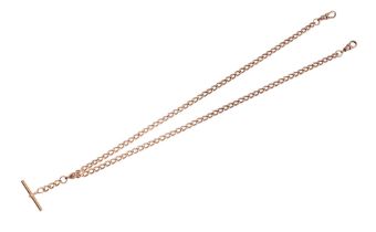 A 9ct gold curb link chain