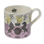 Eric Ravilious (1903-1942) for Wedgwood, The Queen Elizabeth II Coronation mug, 1953