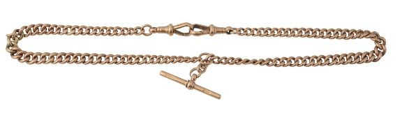 A 9ct curb-link chain