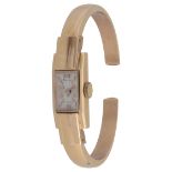 An 18ct gold Ralco manual wind bangle lady's wristwatch