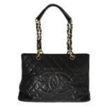 A Chanel black leather Grand handbag
