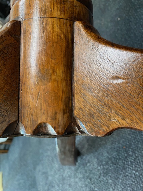 A George II mahogany tripod table - Image 3 of 4