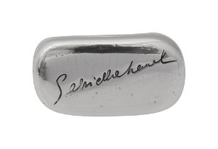 A silver 'Gabrielle Chanel' signature ring by Chanel