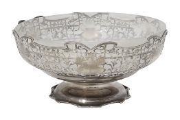 A George V silver fruit bowl