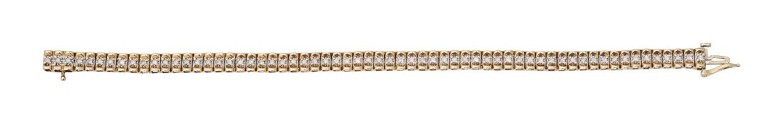 A diamond-set line bracelet