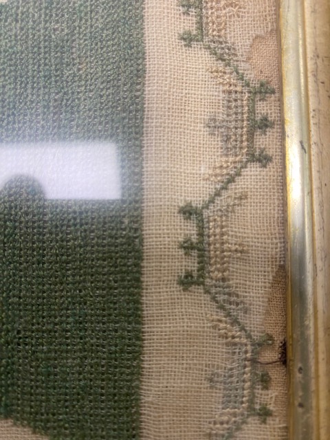 A Victorian needlework sampler, by Jane Shaw Bollingbroke, dated 1855 - Image 2 of 5