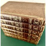 JOHN LAWRENCE MOSHEIM, 'ECCLESIASTICAL HISTORY', 1823, SIX VOLUMES, FULL LEATHER