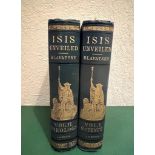 H. P. BLAVATSKY, 'ISIS UNVEILED', 1889, TWO VOLUMES, CLOTH BOARDS