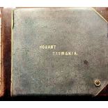 ALBUM CONTAINING APPROX THIRTY-TWO LARGE PHOTOGRAPHS OF HOBART AND TASMANIA DISTRICT