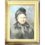 T COLE, WATERCOLOUR, PORTRAIT OF EMILY MARIA GAWNE, SIGNED, APPROX 62 x 44cm