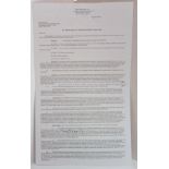 Contract for Michael Jackson 30th Anniversary Celebration The Solo Years, dated August 23rd 2001