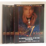 Four Michael Jackson 30th Anniversary Celebration Solo Years concert programmes for 7th & 10th