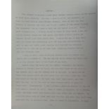 Type written Twenty Four page draft of biography remnants, by David Gest, on Michael Jackson, The