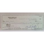 Cheque No 1232 Mabe payable to Eddie Coscio dated 10/26/01 signed by David Gest and counter signed