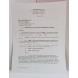 Seven page Contract for Michael Jackson 30th Anniversary Celebration The Solo Years