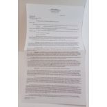 Two page contract for Michael Jackson 30th Anniversary Celebration The Solo Years, dated August