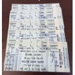 Michael Jackson 24 Unused tickets for 30th Anniversary Celebration concert at Madison Square