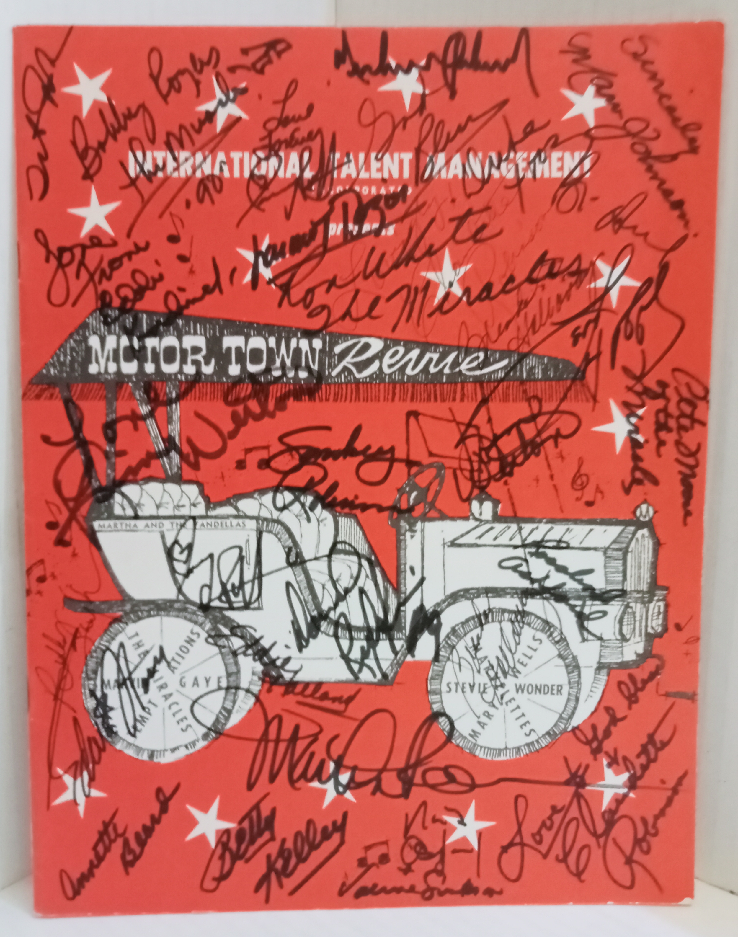 Original 60’s Motown Revue Tour Programme signed by various members of the groups featured in the