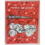 Original 60’s Motown Revue Tour Programme signed by various members of the groups featured in the