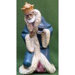 Boxed Lladro glazed and unglazed figure - King Melchoir (No. 01012278) reasonable used condition