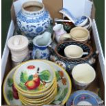 Parcel of various sundry ceramics including Chinese Ginger jar etc All in used condition, all