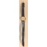 9ct GOLD TISSOT WATCH, 01163, LENGTH APPROX 20cm, TOTAL WEIGHT APPROX 12.3g IN WORKING ORDER