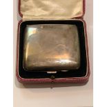 STERLING SILVER CIGARETTE CASE, WEIGHT APPROX 95.21g