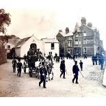 JOHN WICKENS 1864-1936, EARLY PHOTOGRAPH ROYAL VISIT WHITE LION HOTEL, ROYAL PHOTO SOCIETY, APPROX