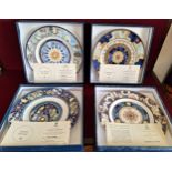 BOXED COMPTON AND WOODHOUSE MILLENIUM PLATE COLLECTION COMPRISING OF FOUR PLATES BY ROYAL DOULTON,