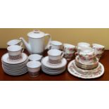 Parcel of Colclough teaware, plus parcel of Noritake Progression coffeeware All in used condition,