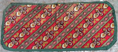 Vintage pretty beaded runner reasonable used condition