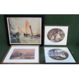Mixed lot of various polychrome prints all reasonable used condition