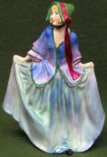 Royal Doulton handpainted ceramic figure - Sweet Anne, HN 1318. 18.5cm H Reasonable used condition