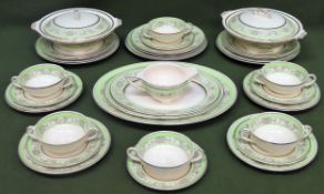 Parcel of Tames Art Deco dinner ware. Approx. 30+ pieces all used and unchecked