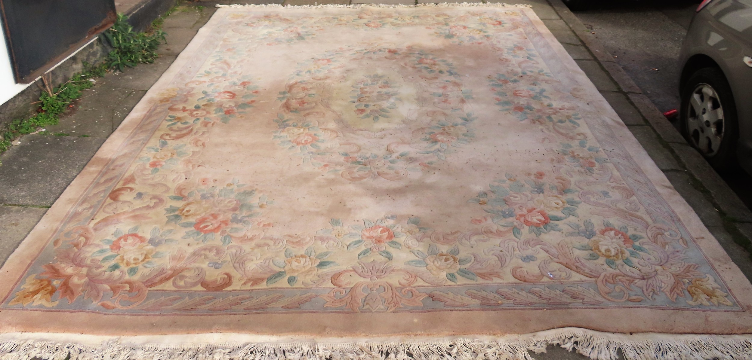 Very large Imperial Jewel floor rug. App. 366x 274cm Reasonable used condition, needs a good clean